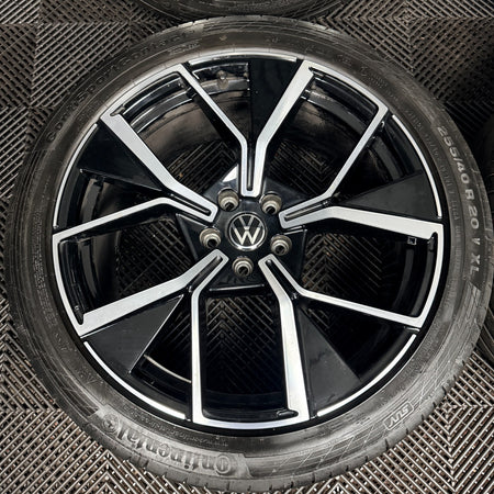 20" VW Tiguan Tayron R Line Leeds Black DC Wheels Tyre Alloys 571601025F Genuine
