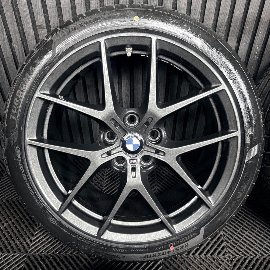 18'' BMW 1 Series 554 Grey M Sport 2 F40 F44 Alloy Wheels Tyres 8092353 Genuine