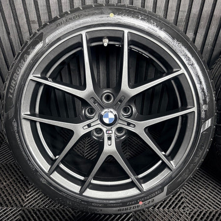 18'' BMW 1 Series 554 Grey M Sport 2 F40 F44 Alloy Wheels Tyres 8092353 Genuine