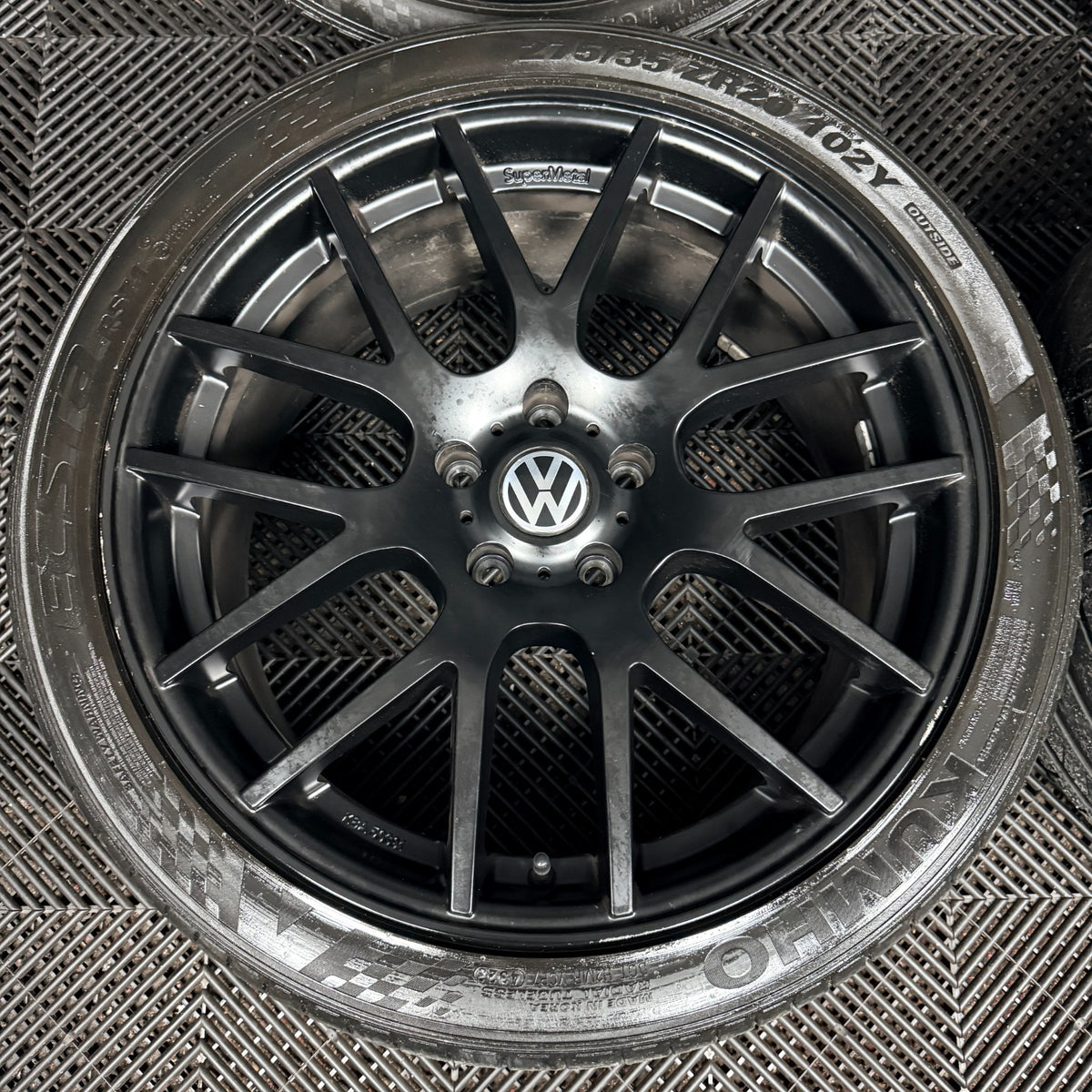 20'' VW Transporter T6 T6.1 T5 Trident Black Supermetal Alloy Wheels Tyres