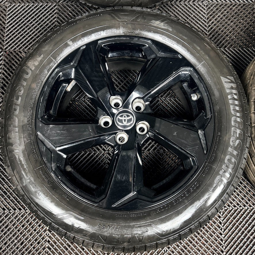 18'' Toyota Rav 4 Black 5 Spoke 002119/2018 Alloy Wheels Tyres Mk5 Genuine