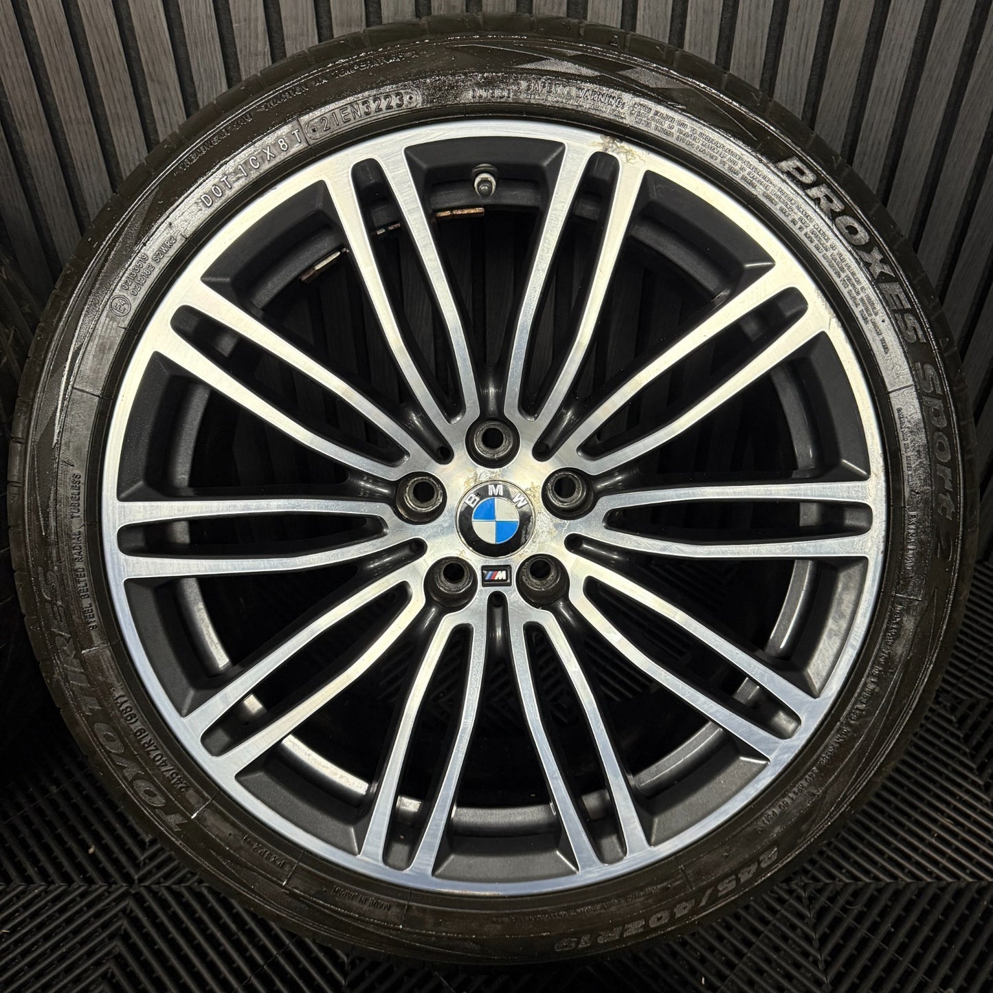 19'' GENUINE BMW 5 SERIES 664 M SPORT G30 G31 GREY DC ALLOY WHEELS TYRES ALLOYS