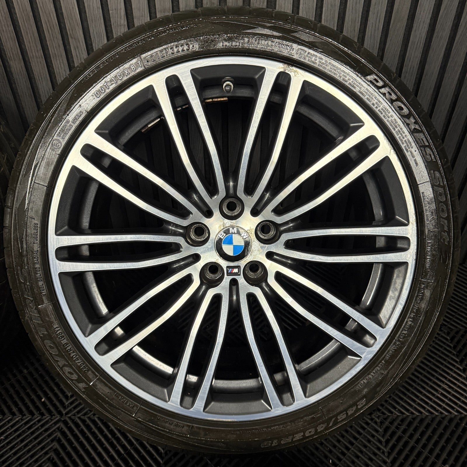 19'' GENUINE BMW 5 SERIES 664 M SPORT G30 G31 GREY DC ALLOY WHEELS TYRES ALLOYS