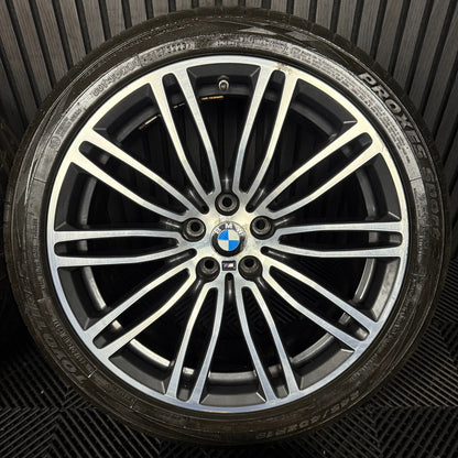 19'' GENUINE BMW 5 SERIES 664 M SPORT G30 G31 GREY DC ALLOY WHEELS TYRES ALLOYS