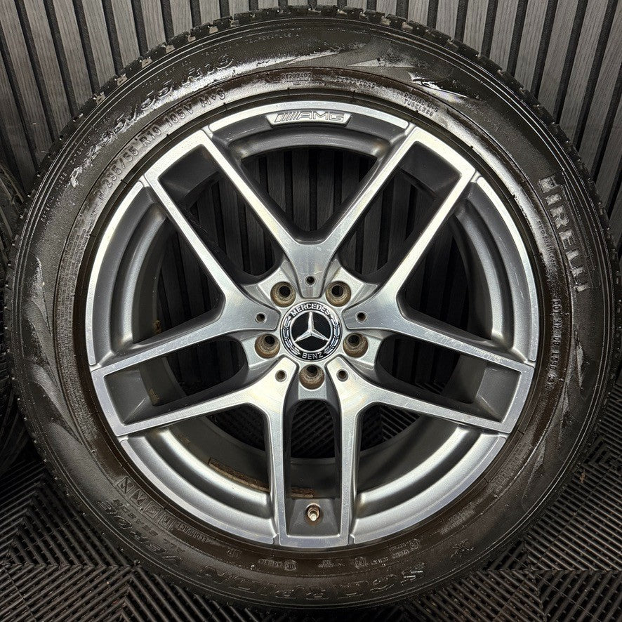 19'' GENUINE MERCEDES AMG GLC GREY DC SPORT ALLOY WHEELS TYRES 5X112