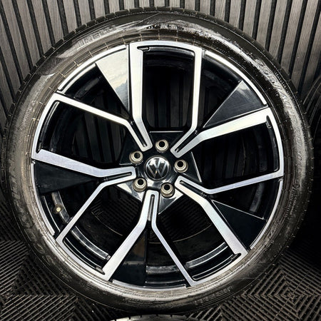 20" VW Tiguan R Line Leeds Black DC Alloy Wheels Tyres Alloys 571601025F Genuine
