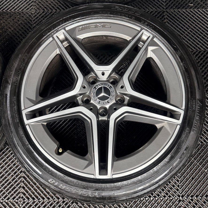 18'' Mercedes Amg A Class Cla B Alloy Wheels Tyres Alloys W177 Genuine