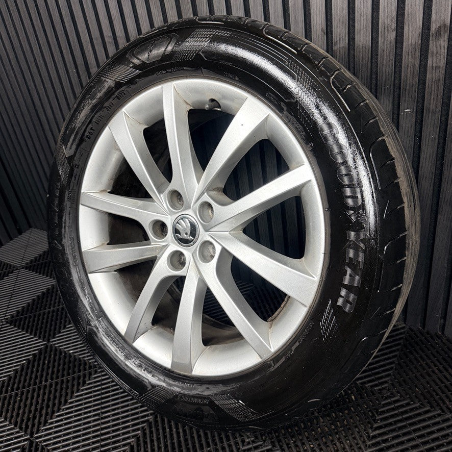 1X 18'' Skoda Kodiaq Tyre Elbrus Alloy Wheel Spare 565601025D Genuine