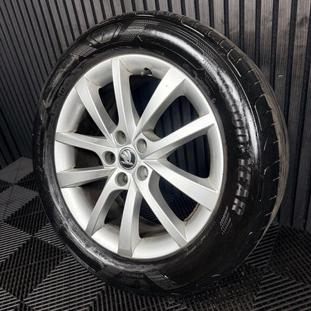 1X 18'' Skoda Kodiaq Tyre Elbrus Alloy Wheel Spare 565601025D Genuine
