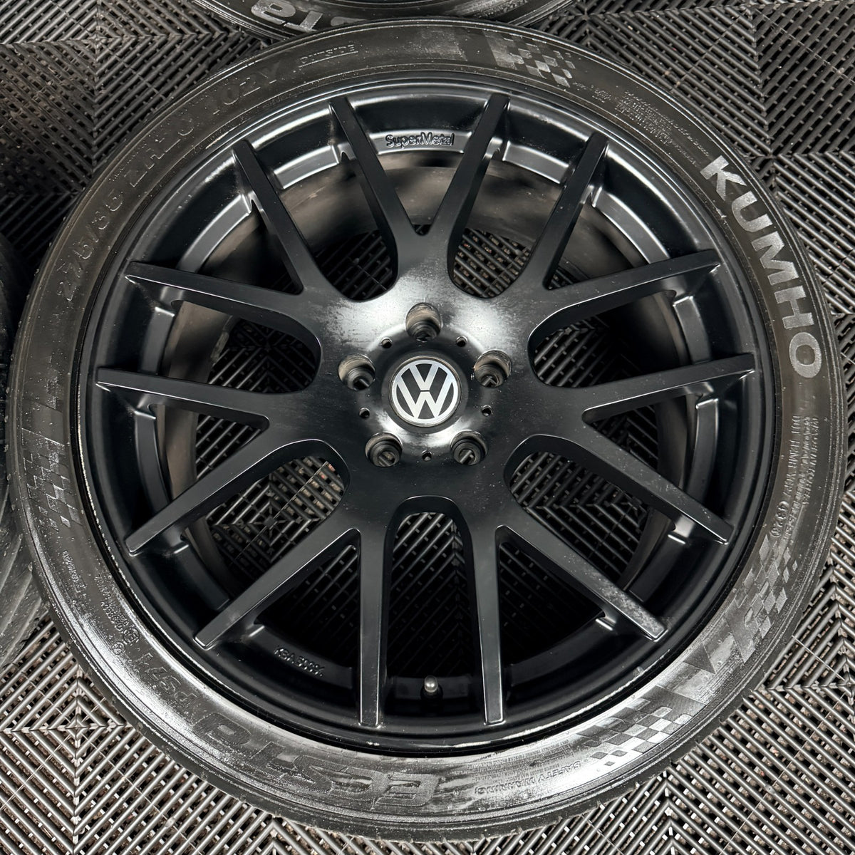 20'' VW Transporter T6 T6.1 T5 Trident Black Supermetal Alloy Wheels Tyres