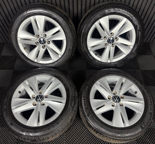 16'' GENUINE VW GOLF MK8 NORFOLK ALLOY ALLOYS WHEELS TYRES 5H0601025