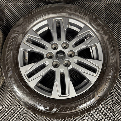 17" GENUINE FORD TRANSIT CUSTOM GREY ALLOY WHEELS TYRES MK9 2024 6X120