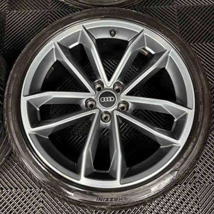 19'' GENUINE AUDI A5 S LINE S5 ALLOY WHEELS ALLOYS TYRES 8W0601025DF
