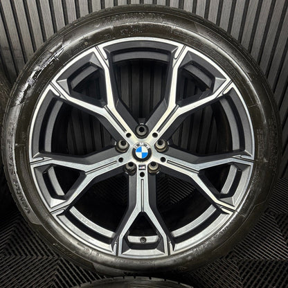 21'' GENUINE BMW X5 X6 G05 G06 741M M SPORT ALLOYS WHEELS ALLOYS TYRES