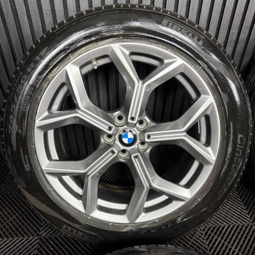 19'' BMW X3 X4 G01 G02 693 Alloy Wheels Tyres Grey 6877327 Genuine