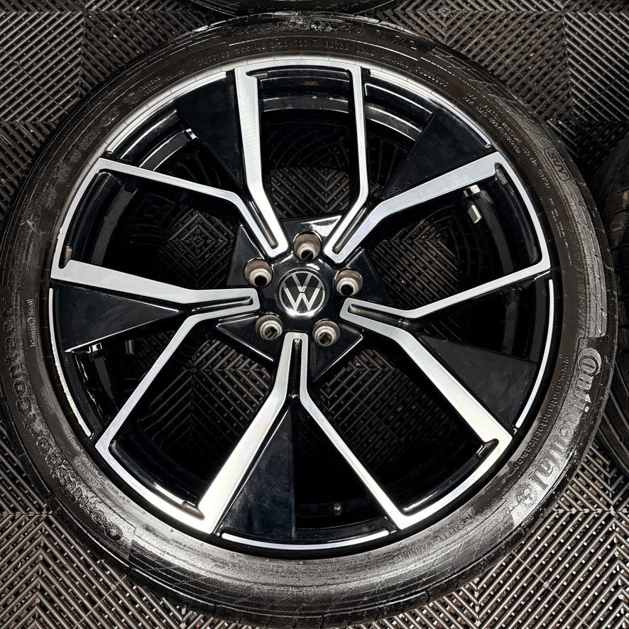 20" VW Tiguan Tayron R Line Leeds Black DC Wheels Tyre Alloys 571601025F Genuine