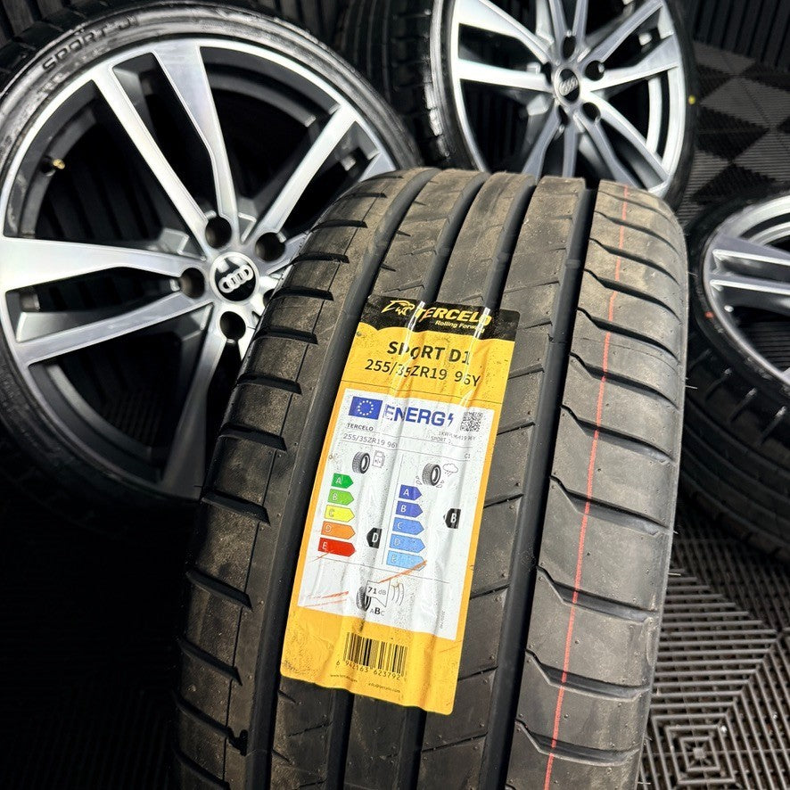 19'' Audi A4 A6 C8 S Line 5 Double Spoke Alloy Wheels Tyres 4K0601025H Genuine