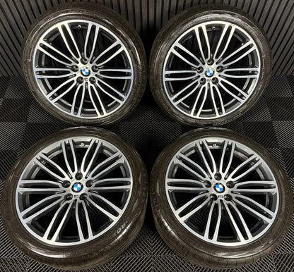 19'' GENUINE BMW 5 SERIES 664 M SPORT G30 G31 GREY DC ALLOY WHEELS TYRES ALLOYS