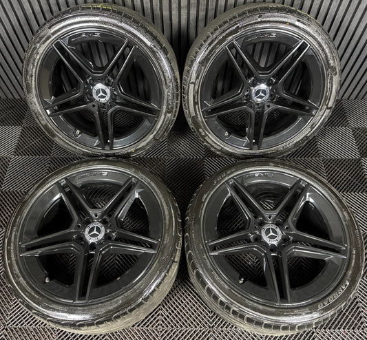 19'' GENUINE MERCEDES AMG CLS BLACK SPORT ALLOY WHEELS TYRES C257