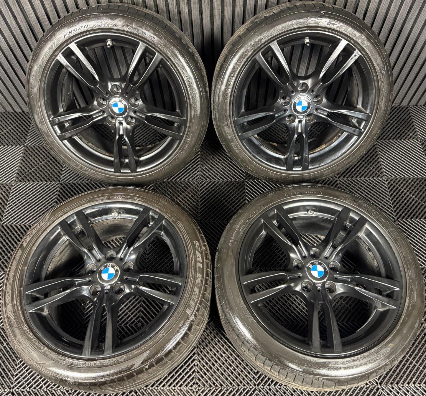 18" GENUINE BMW 3 SERIES 400 M SPORT BLACK F30 F31 F32 E90 ALLOY WHEELS TYRES