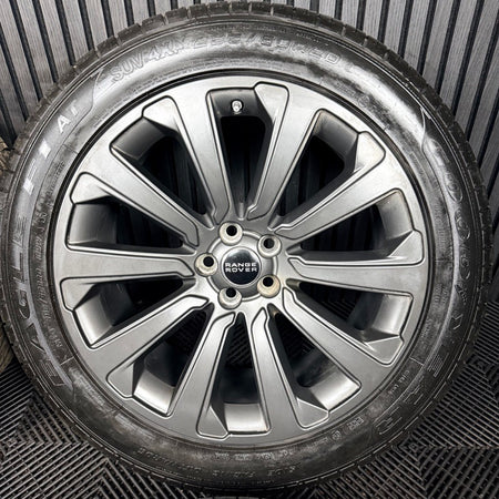20'' Range Rover Velar Multispoke Satin Grey 1032 Land Alloy Wheel Tyres Genuine
