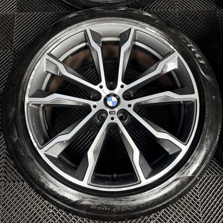 20'' BMW X3 X4 G01 G02 699 M Sport Alloy Wheels Tyres Alloys 801026 Genuine