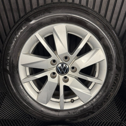 16'' GENUINE VW CADDY VIENNA ALLOY ALLOYS WHEELS TYRES 2K7601025