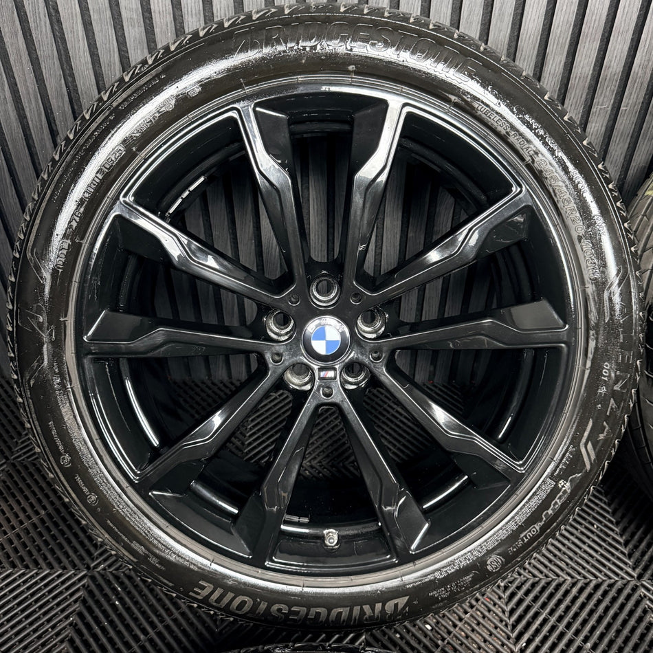 20'' Bmw X3 X4 G01 G02 699 M Sport Black Alloy Wheels Tyres Alloys Genuine