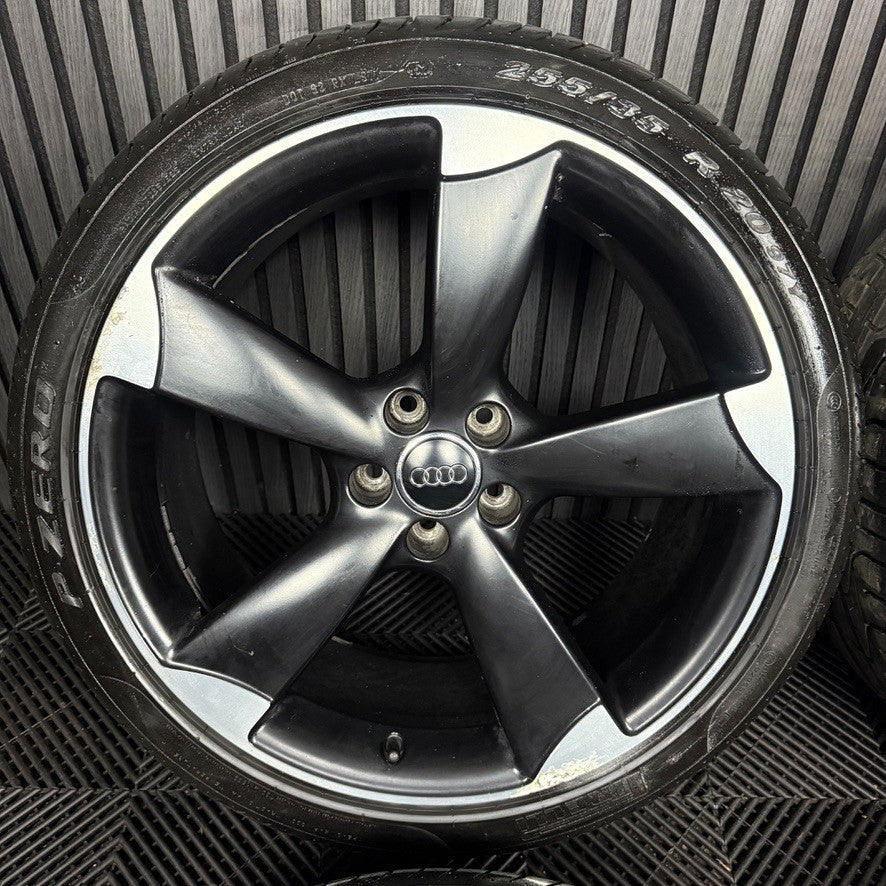 20'' GENUINE AUDI RSQ3 Q3 S LINE 5 SPOKE ROTORS WHEELS TYRE ALLOYS 8U0601025L