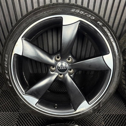 20'' GENUINE AUDI RSQ3 Q3 S LINE 5 SPOKE ROTORS WHEELS TYRE ALLOYS 8U0601025L