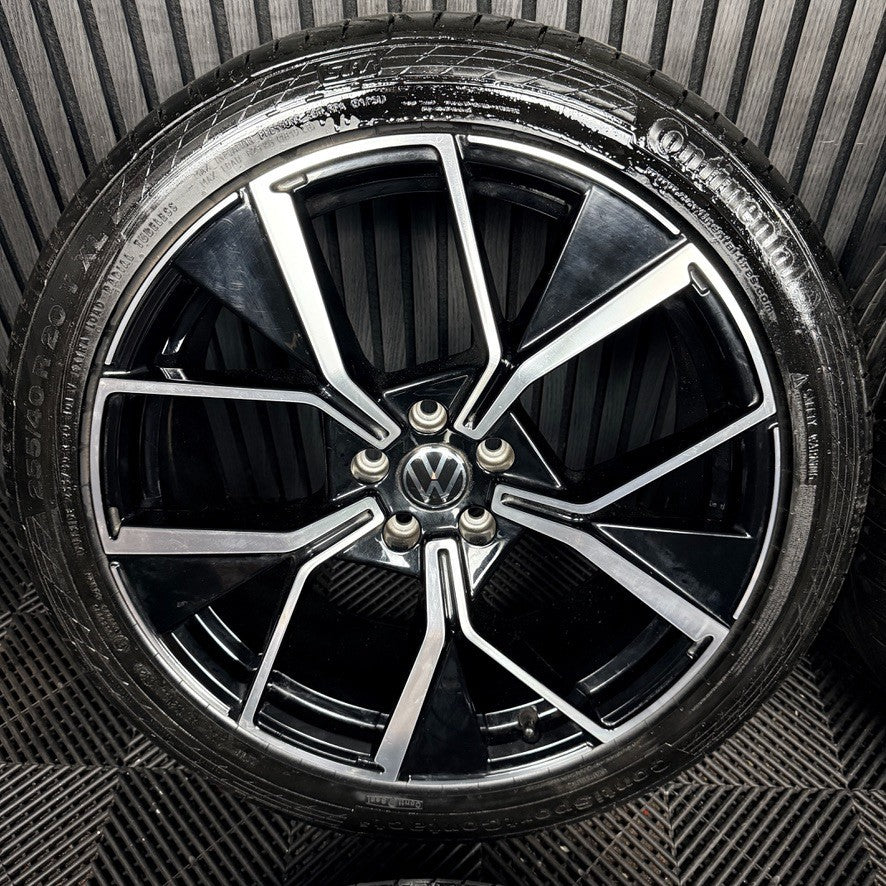 20" VW Tiguan Tayron R Line Leeds Black DC Wheels Tyre Alloys 571601025F Genuine