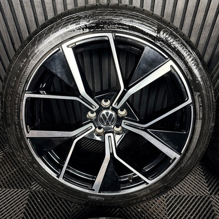 20" VW Tiguan Tayron R Line Leeds Black DC Wheels Tyre Alloys 571601025F Genuine