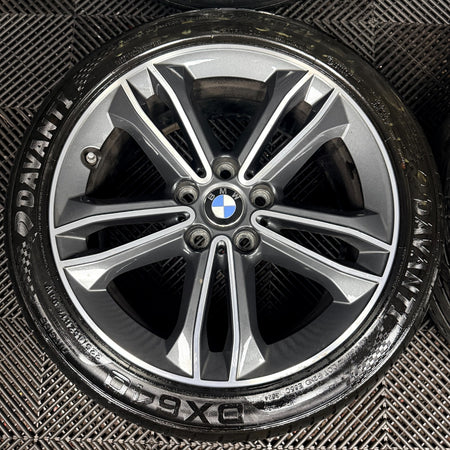 17'' BMW 1 Series 2 F40 F41 F44 149 Grey DC Alloy Wheels Tyres 6856087 Genuine
