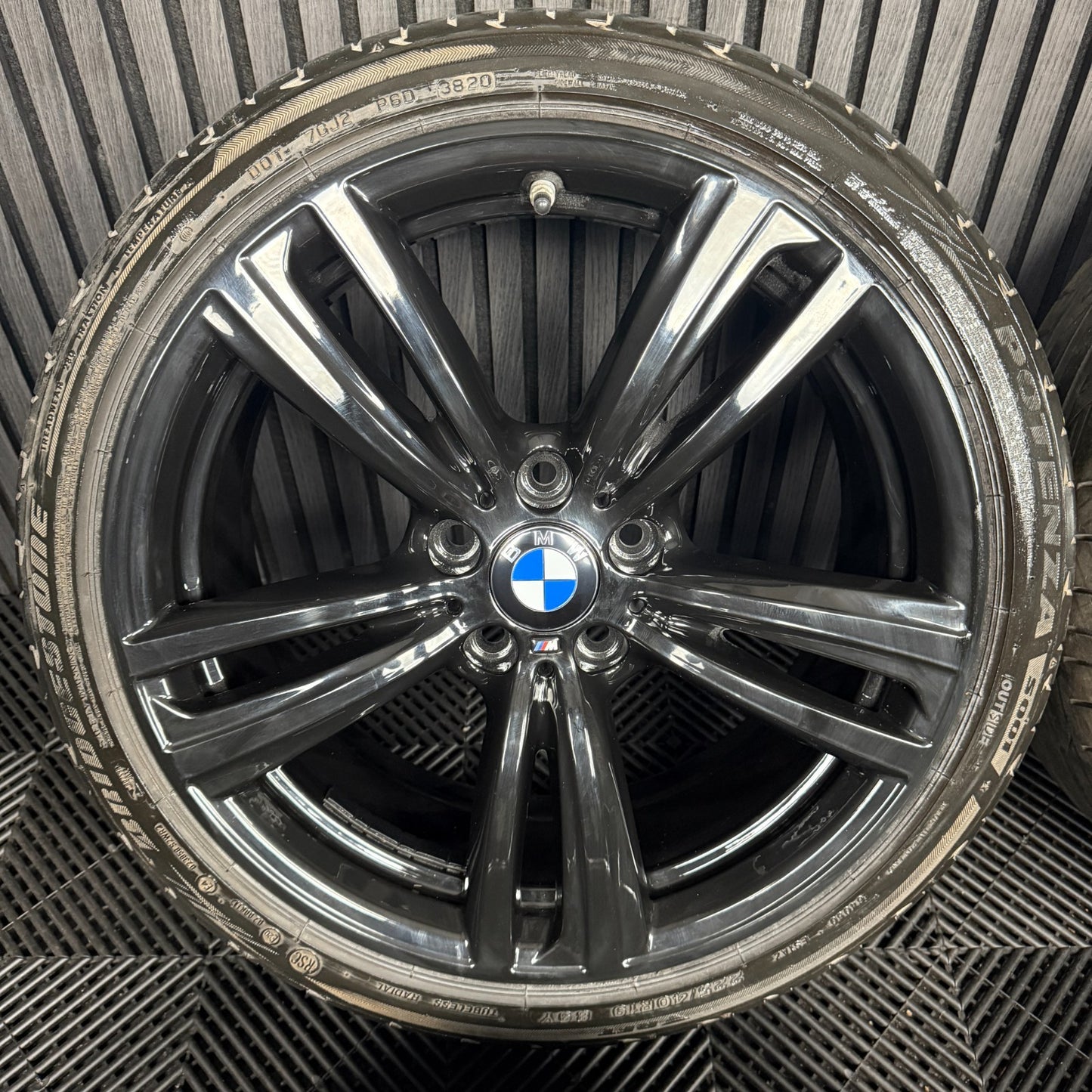 19" GENUINE BMW 3 SERIES 442 BLACK M SPORT F30 F31 F32 E90 ALLOY WHEELS TYRES