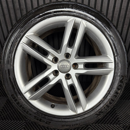 1X 18'' GENUINE AUDI A6 C7 S LINE SILVER ALLOYS WHEELS TYRES 4G0601025BL
