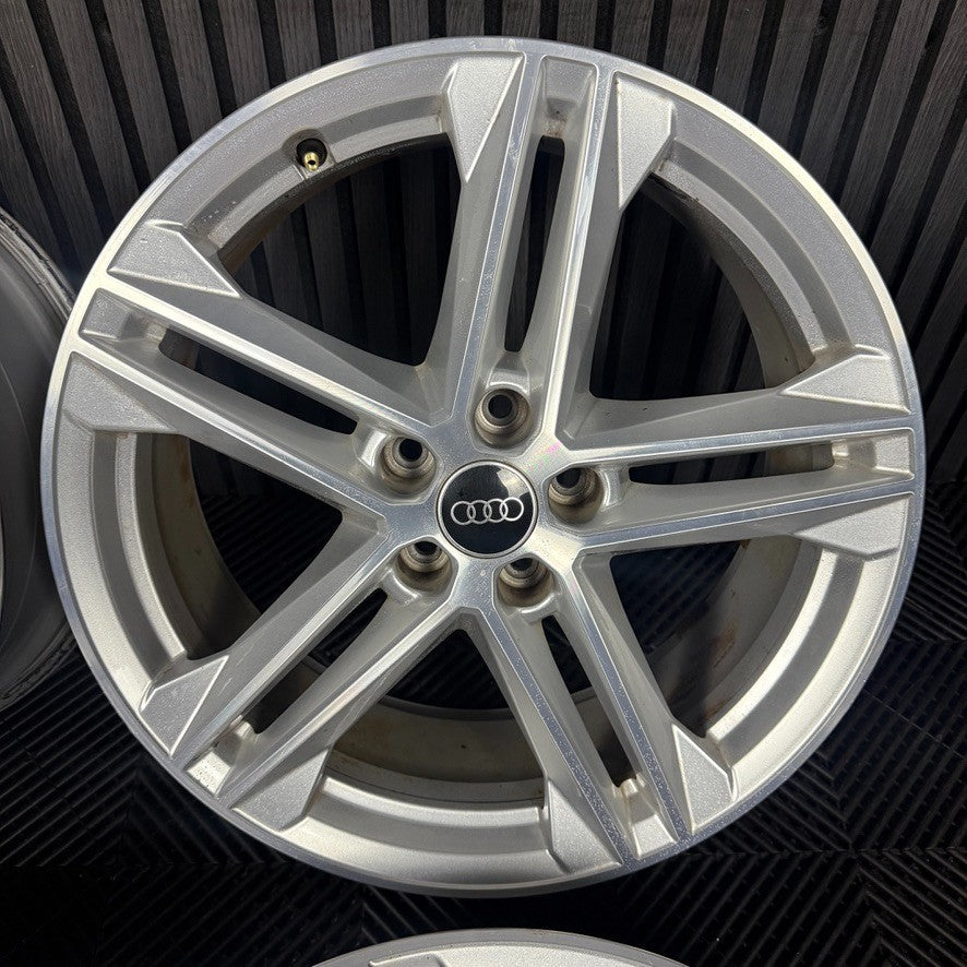 19'' GENUINE AUDI Q5 5 DOUBLE SPOKE S LINE ALLOY WHEELS A4 A3 5X112  80A601025G