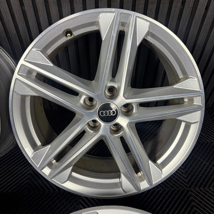 19'' GENUINE AUDI Q5 5 DOUBLE SPOKE S LINE ALLOY WHEELS A4 A3 5X112  80A601025G