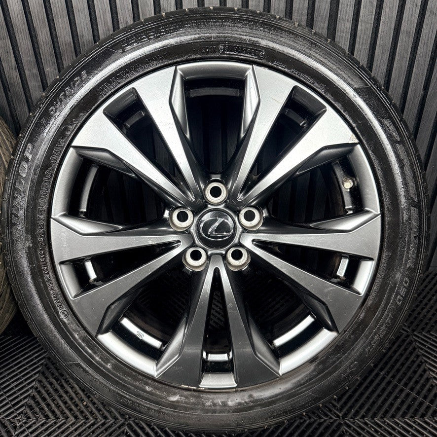 18'' Lexus UX250h Grey Sport F Alloy Wheels Tyres 4261176140 Genuine