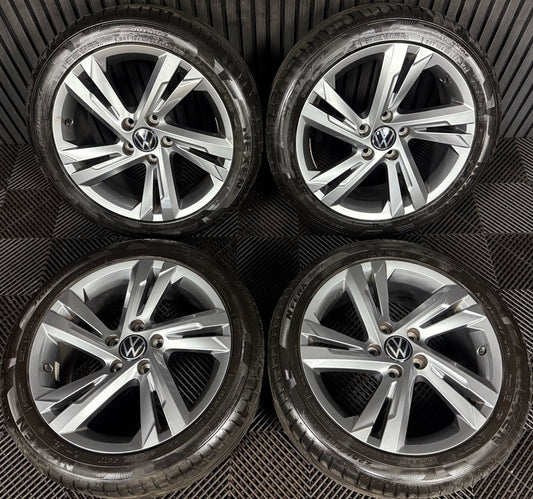 17" GENUINE VW GOLF R LINE VALENCIA GTD GT MK8 MK7 ALLOY WHEEL TYRES 5H0601025AF
