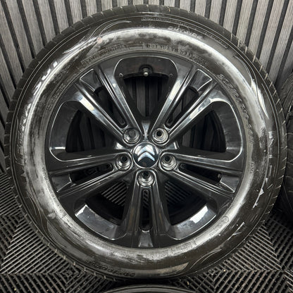 16'' GENUINE CITROEN BERLINGO BLACK ALLOY WHEELS ALLOYS TYRES 5X108