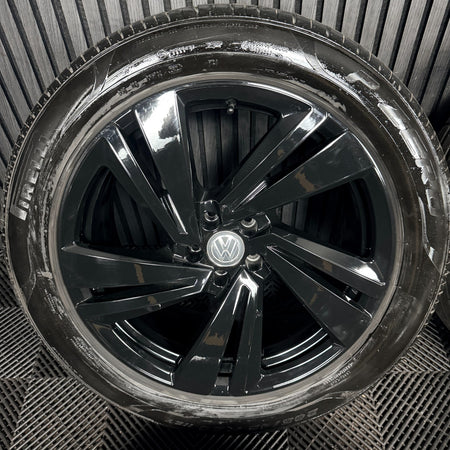 20'' VW Touareg Nevada Black Alloy Wheels Alloys Tyres Q7 760601025S Genuine