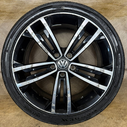 1X 18'' GENUINE VW GOLF GTD SEVILLE GT GTI MK7 ALLOY WHEEL TYRE 5G0601025CM
