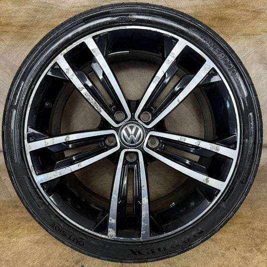 1X 18'' GENUINE VW GOLF GTD SEVILLE GT GTI MK7 ALLOY WHEEL TYRE 5G0601025CM