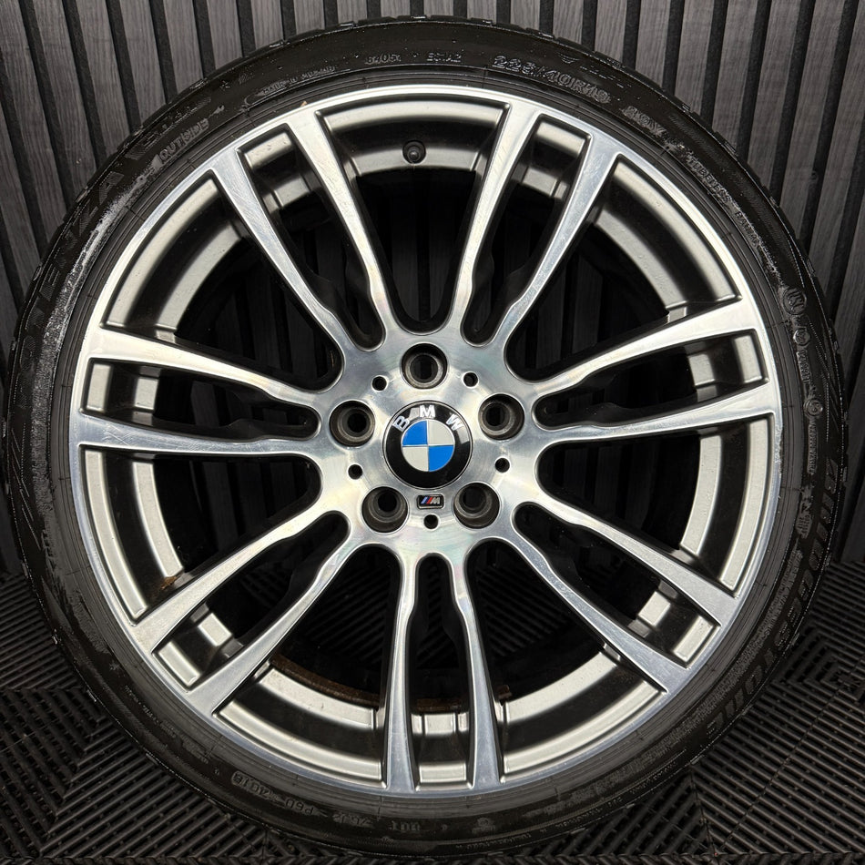 1X 19'' GENUINE BMW 3 SERIES 403 M SPORT 4 F30 ALLOY WHEEL TYRE 7845882 FRONT