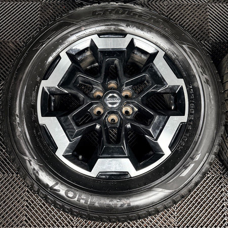 18'' Nissan Navara D40 NP300 Black DC Alloy Wheels Tyres Alloys 5JU3A Genuine