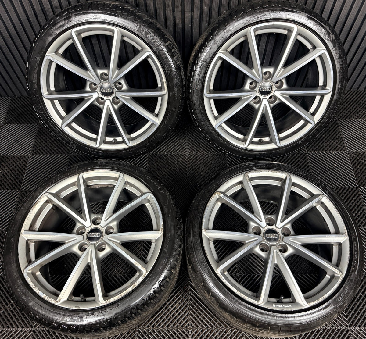 19'' Audi A4 S Line Grey DC B8 B9 Alloy Wheels Alloys Tyres 8W0601025BD Genuine