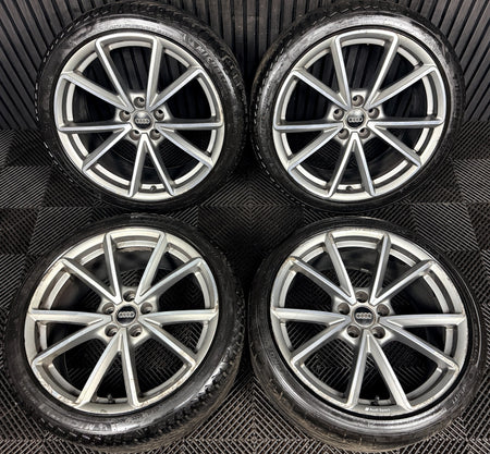 19'' Audi A4 S Line Grey DC B8 B9 Alloy Wheels Alloys Tyres 8W0601025BD Genuine
