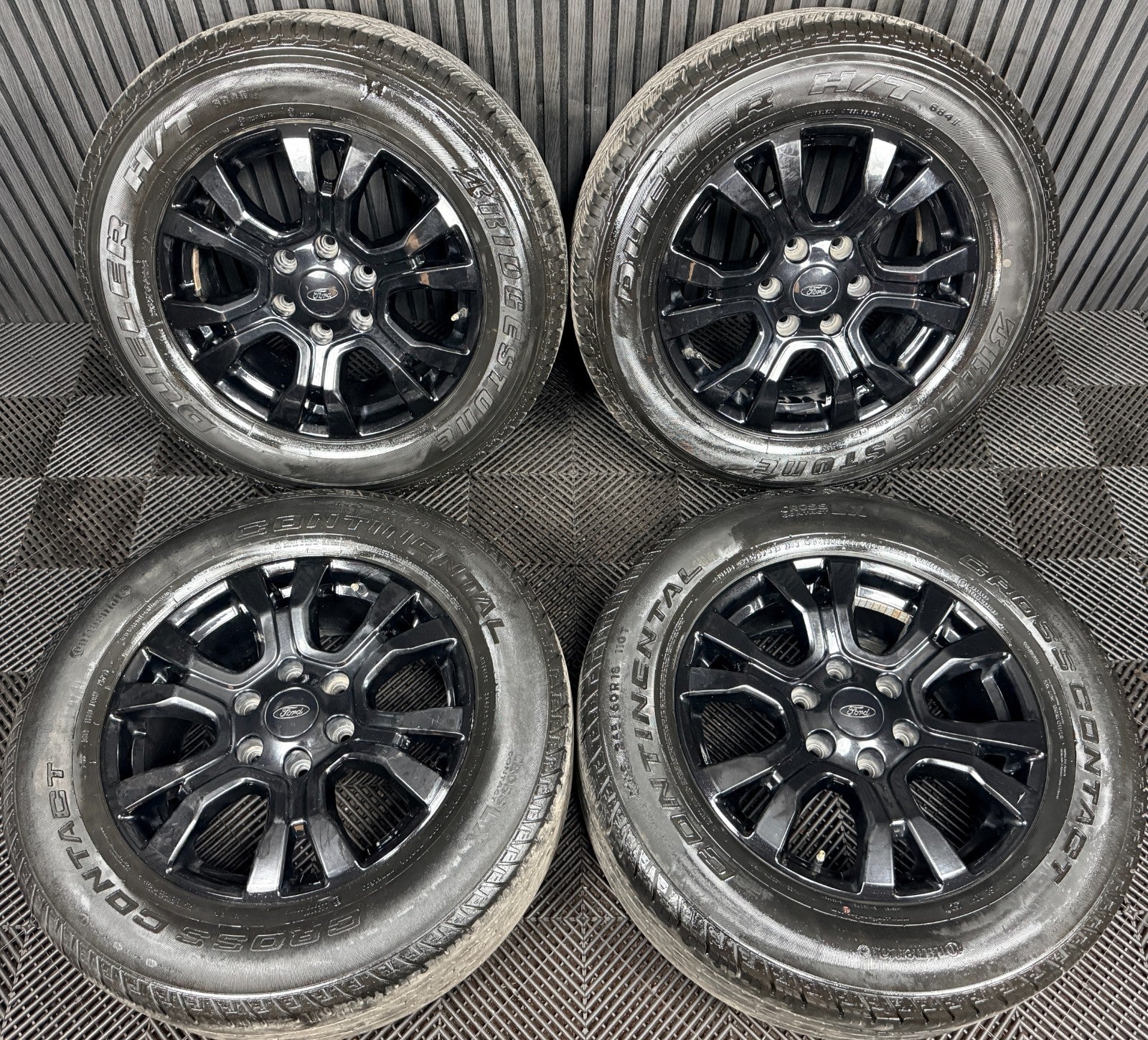 18'' Ford Ranger Black DC Wildtrak Alloy Wheels Tyres Alloys Genuine