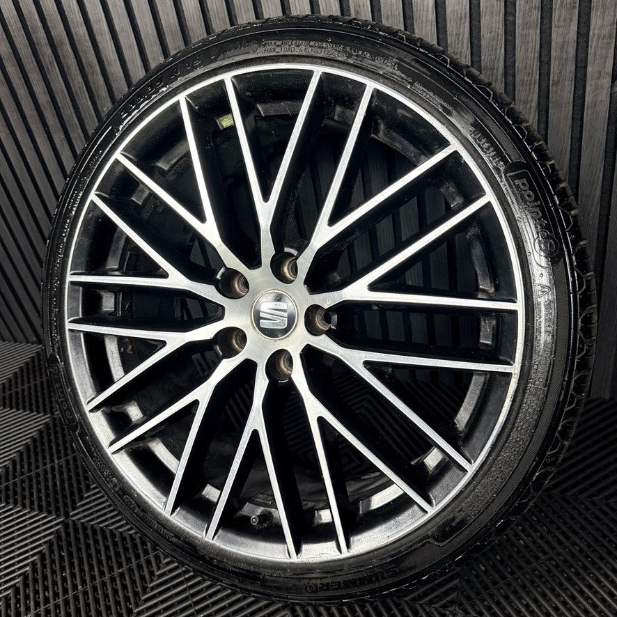 1X 19'' GENUINE SEAT LEON CUPRA FR PERFORMANCE MK3 ALLOY WHEEL TYRE 5F0071490A