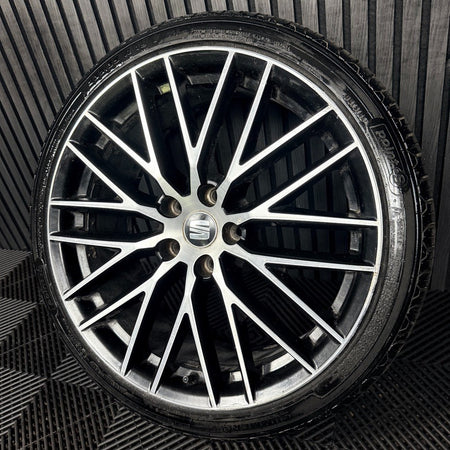 1X 19'' GENUINE SEAT LEON CUPRA FR PERFORMANCE MK3 ALLOY WHEEL TYRE 5F0071490A